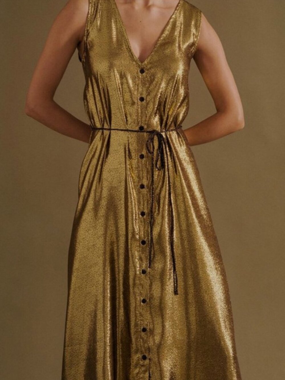 Wray Mildred Dress in Gold